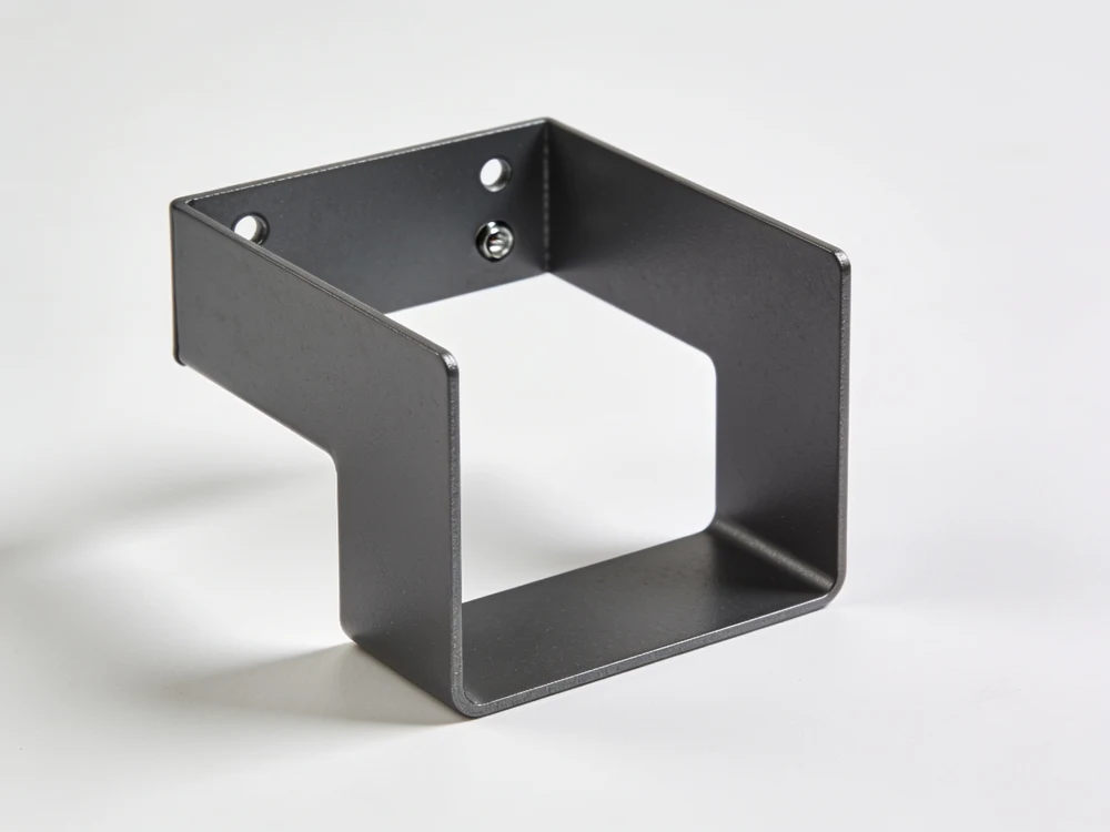 Square-profile fascia bracket — Powder-coated steel